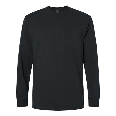 Gildan 2410 Ultra Cotton Pocket Long Sleeve T-Shirt